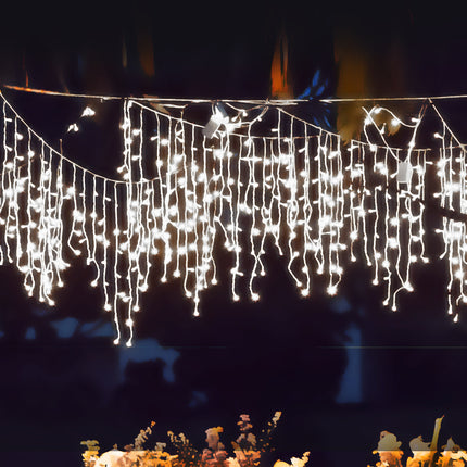 Curtain Fairy String Lights Wedding Cool White 300 LED-1954803087348731910