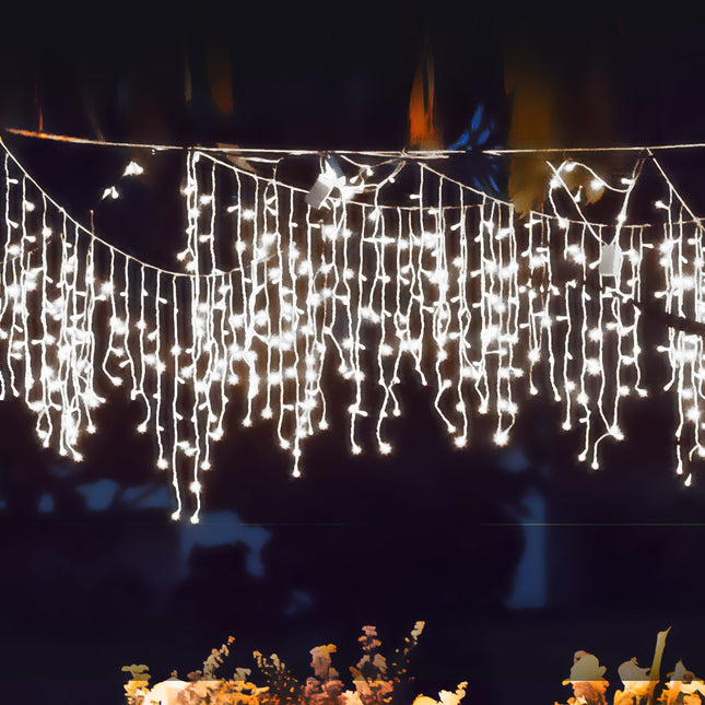 Curtain Fairy String Lights Wedding Cool White 300 LED-1954803087348731910