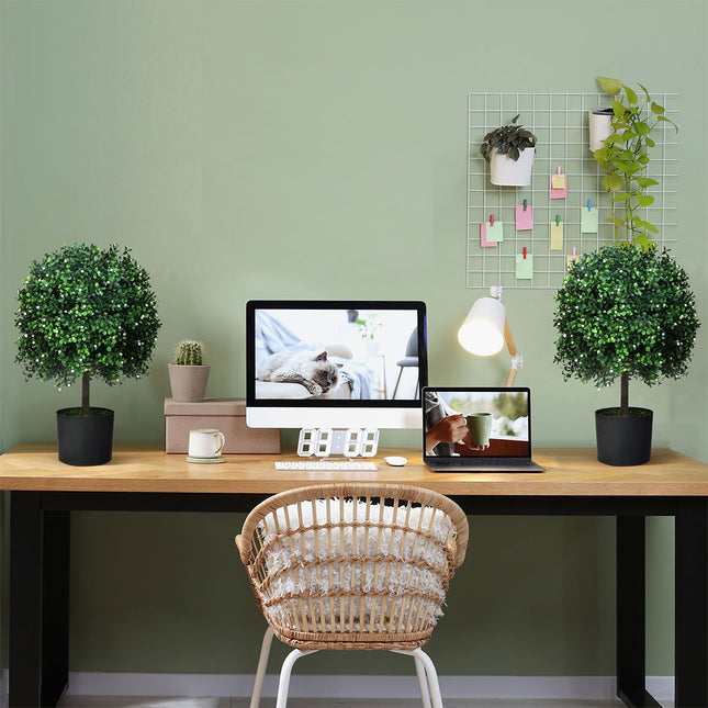 Lambu Artificial Boxwood Topiary Ball Tree-1954802441119731718