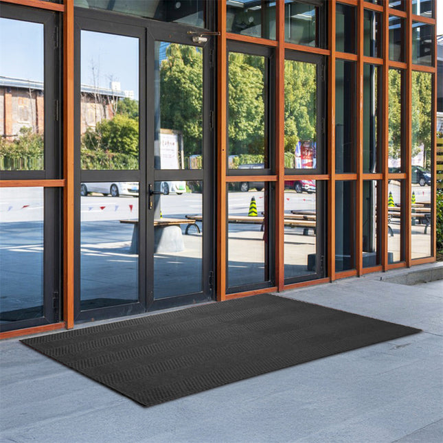 Marlow Extra Large Floor Rug Non Slip 90cm x 305cm Grey-1975420340691668998