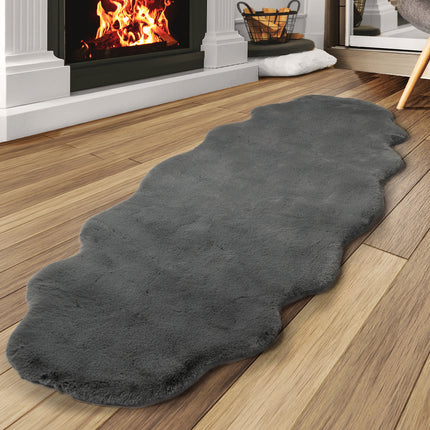 Marlow Floor Rug Area Rugs Cloud Fluffy 80X200cm Grey-1954802714525437959