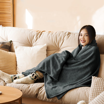 DreamZ Electric Throw Blanket Heated Timer Bedding Washable Warm Winter Snuggle-1954802343790907398