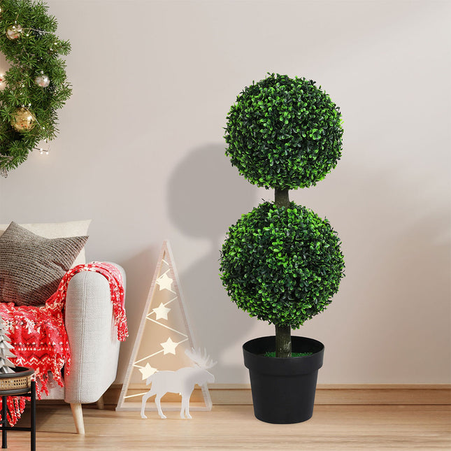 Lambu Artificial Double Ball Boxwood Trees-1973193501952839686