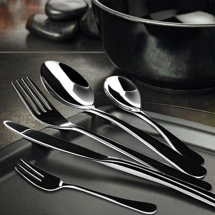 Stainless Steel Cutlery Set Travel Knife Black-1973193929255948294