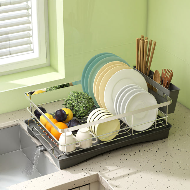 Toque Dish Drying Rack Plate Drainer Cup Holder-1973193546118860806