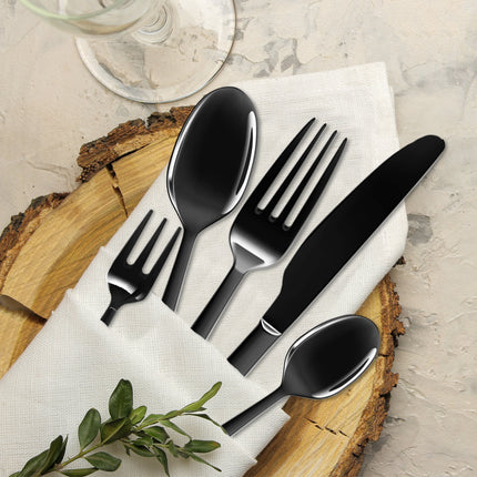 Stainless Steel Cutlery Set Travel Knife Black-1973193929255948295