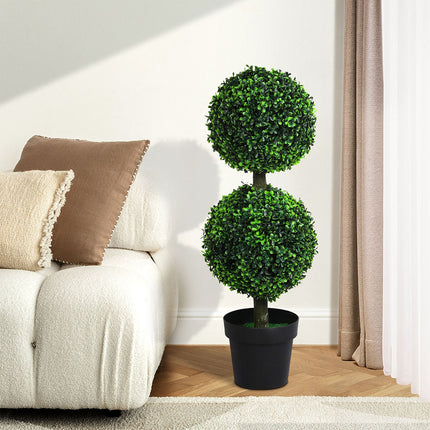 Lambu Artificial Double Ball Boxwood Trees-1973193501952839687