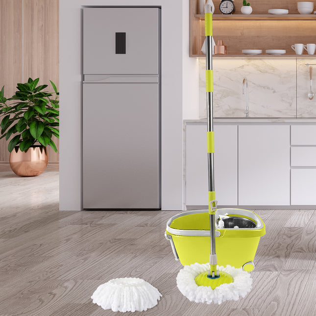 Cleanflo Spin Mop Bucket Set 360? Spinning Green-1973193868803444743