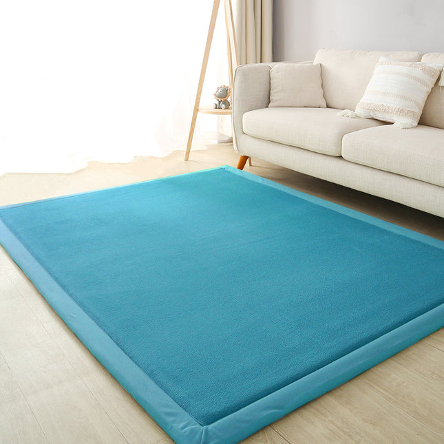 Marlow Coral Velvet Area Rugs Large Mat 120x200cm Blue-1973193520504246279
