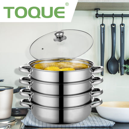 TOQUE Stainless Steel Steamer Meat Vegetable-1954802797237112839