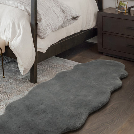 Marlow Floor Rug Area Rugs Cloud Fluffy 80X200cm Grey-1954802714525437958