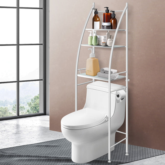 Dutxa 3 Tier Over Toilet Storage Shelf White-1954802749820506119