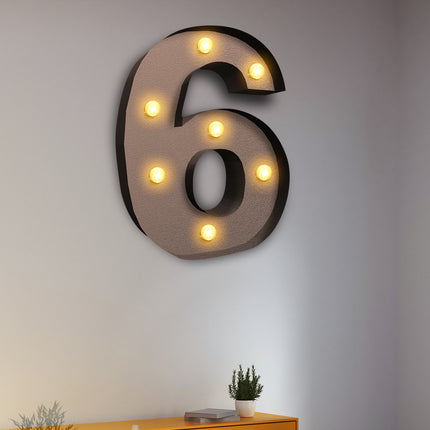 LED Metal Number Lights Free Standing-1954803064712073222