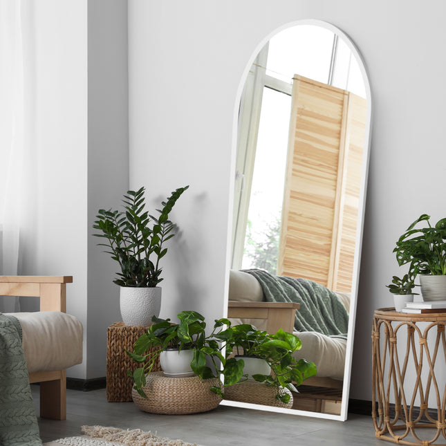 Yezi Floor Mirror Full Length Mirrors 1.8M White-1975420501320929287