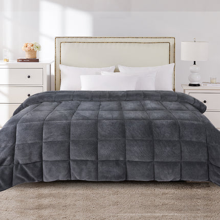 DreamZ Quilt Doona Comforter Blanket Grey King-1973193699718467591