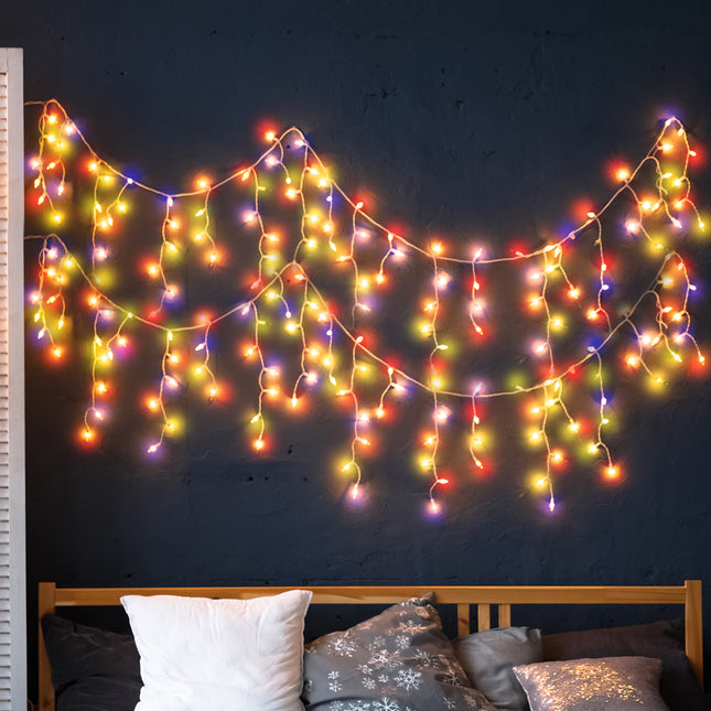 Curtain Fairy String Lights Wedding Multi Colour 500 LED-1973194199398486023