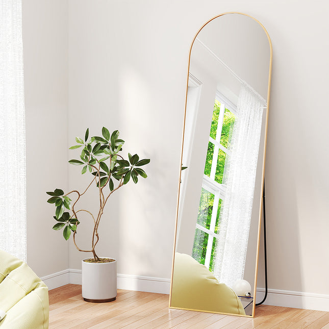 Yezi 165X60CM Full Length Mirror Wall Mounted Mirror Gold-1973193573386031111