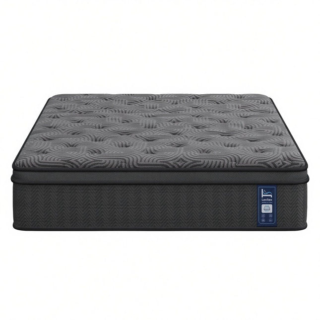 Levitex King Mattress 34 cm 5-Zone Pressure Relief  Pocket Spring with Reinforced Edge Support & Breathable Gel Memory Foam Hybrid Mattress
