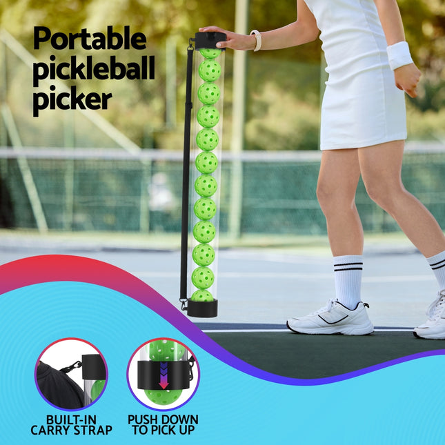 Everfit 12PC Pickleball Collector Set Multi-Ball Retriever Portable Storage Adjustable Strap