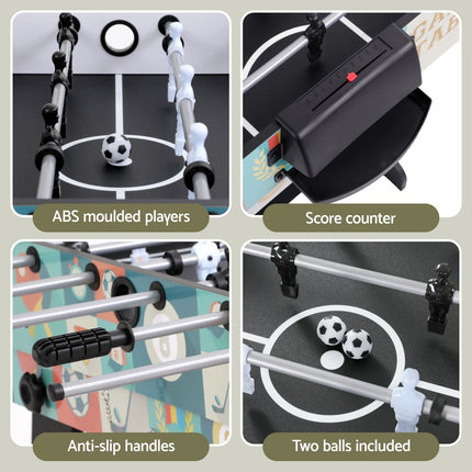 4-in-1 Soccer Table Foldable Game Foosball Table Tennis Pool Hockey
