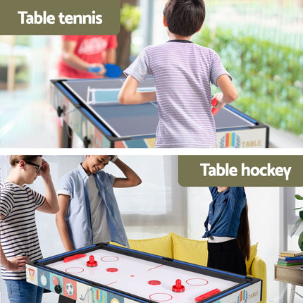 4-in-1 Soccer Table Foldable Game Foosball Table Tennis Pool Hockey