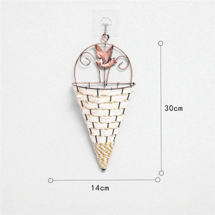 Rustic Hanging Rattan Vase For Farmhouse Decor-1915198045247639557