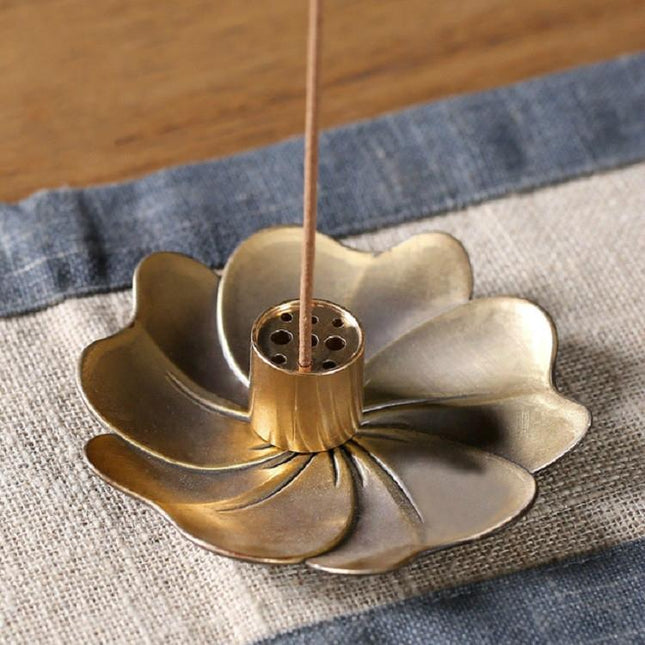 Medium Copper Nine-Hole Incense Stick Plate Burner - Set Of 5-1915198137023205380