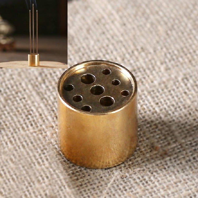 Medium Copper Nine-Hole Incense Stick Plate Burner - Set Of 5-1915198137023205383