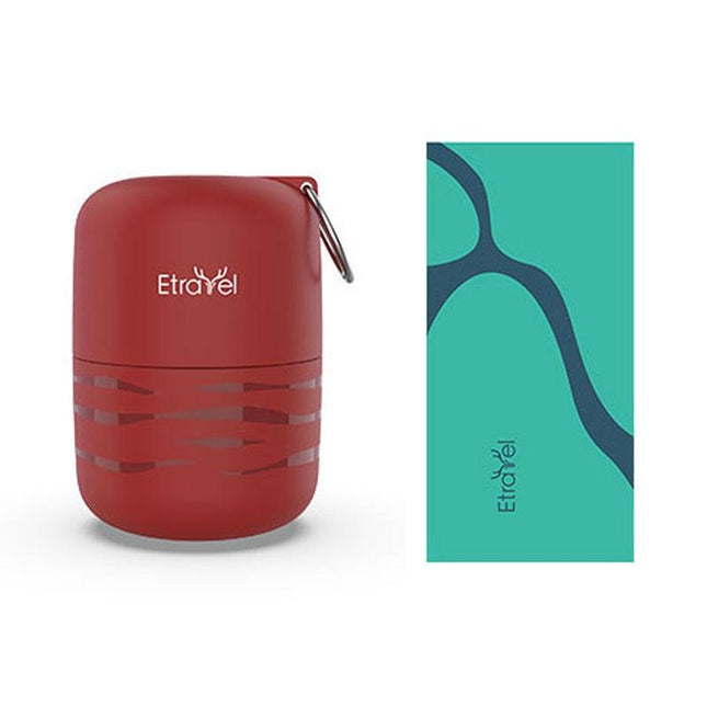 Double-Sided Quick-Drying Fleece Bath Towel - Small Red-1915198106589335558