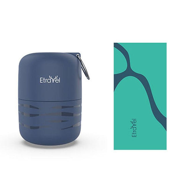 Double-Sided Fleece Bath Towel - Quick-Drying Small Navy-1915197963089612806