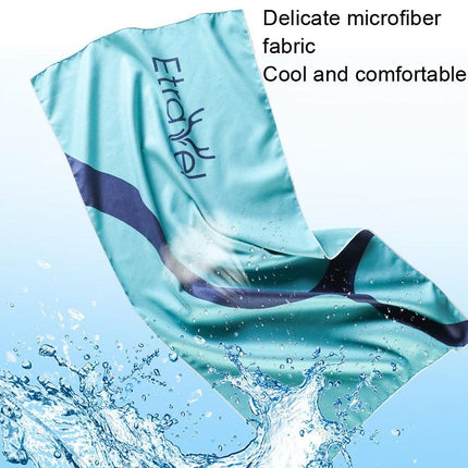 Large Double-Sided Fleece Bath Towel - Quick-Drying Black-1915197433684561924