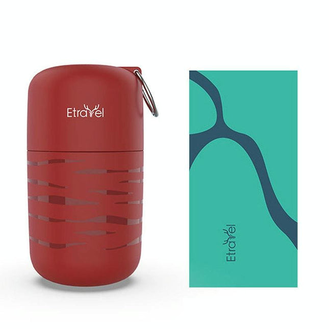 Large Double-Sided Fleece Bath Towel - Quick-Drying Red-1915197164963893248