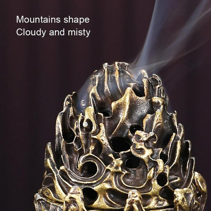 Small Vintage Copper Incense Burner - Bronze Ornament-1915198270091694082