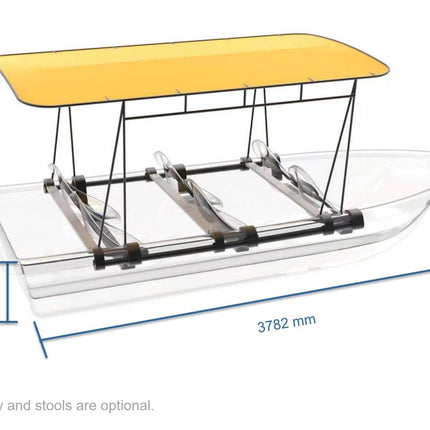 3.7m (5-Person) Smart Electric Power Transparent Boat