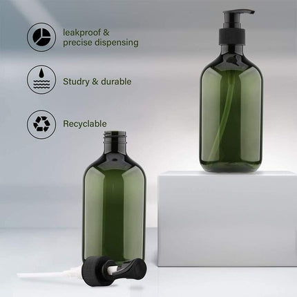 3 pcs 5Ooml Pump Bottles, Shampoo Bottle, Refillable Liquid Dispensers Dispenser Bottle, Empty Refillable Pump
