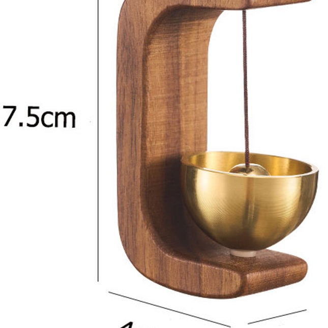 Doorbell - Doorbells - Door Hardware - Wooden Magnetic Doorbell - Door Chime - for shop, refrigerator, porch, garden, entrance, restaurant, office, housewarming gift (C-shaped)