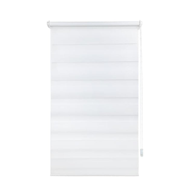 40×150CM Sun Protection Roller Blind Blackout Zebra Blind Without Drilling, White