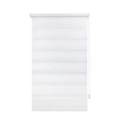 1 PC Zebra Blackout Roller Blind Sun Protection No Drill, 50×150CM, White