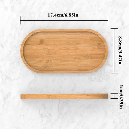 Bamboo soap dish - Bathroom shelf - Kitchen shelf - Bamboo shelf - Washbasin shelf - Jewelry tray for the vanity - Cosmetics storage box - Bathroom rack - The ideal choice for storing jewelry, cosmetics, and small items