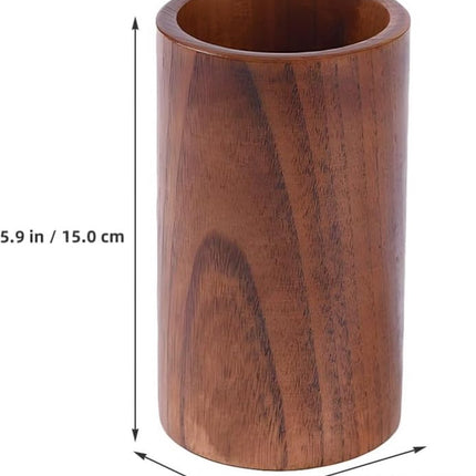 Cutlery Stand - Wooden Kitchen Utensil Holder - Cutlery Holder - Countertop Organizer - Cutlery Drainer - Chopstick Holder - Wood - 15cm - Kitchen Aid for Kitchen - Kitchen Organizer