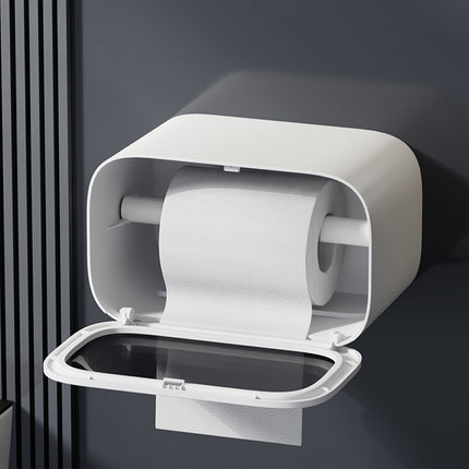 Tissue Box Cover Square 6x4x5" - Acrylic Tissue Box Holder, Elegant Tissue Holder & Napkin Dispenser for Home - Modern Kleenex Box Covers for Office, Restaurant, Gold White(8.6x5.2x4.7")