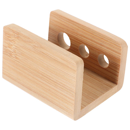 SWETRACE Tooth Brush Organizer Toothbrush Holder Khaki Bamboo 1Set