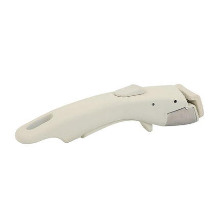Removable Pan Handle,Anti-Scald Detachable Pot Handle for All Cookware Pan & Pot for Pots and Pans Fits All Cookware（milky white）Button type