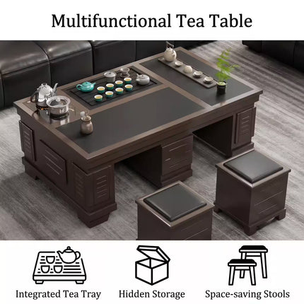 1.5m New Chinese Style Walnut Kung Fu Tea Table