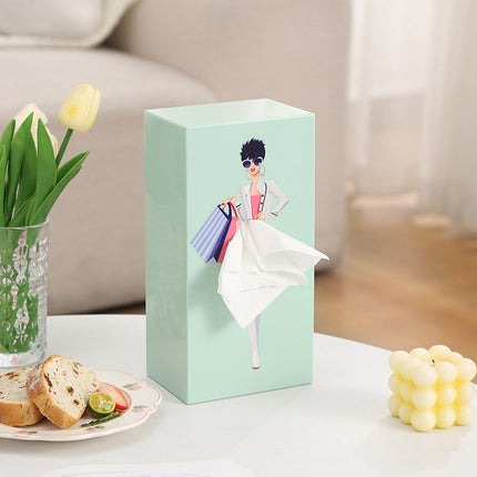 Dreamy Iris Blue Princess Tissue Box Holder