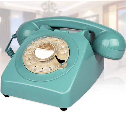 Wireless Bluetooth Desk Phone Style 2-dark red
