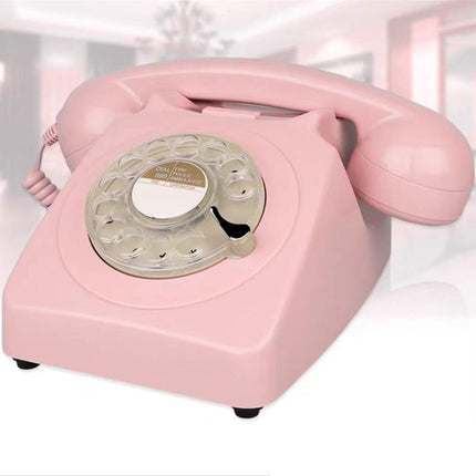 Wireless Bluetooth Desk Phone Style 2-dark red