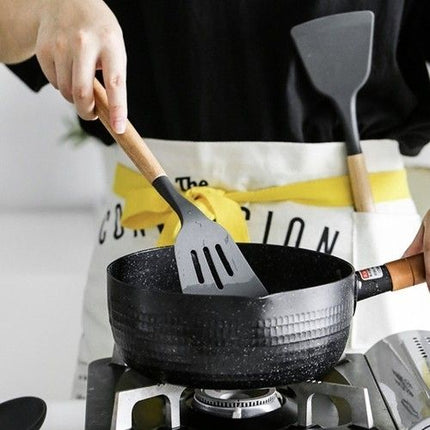 12pcs Black Heat Resistant Silicone Kitchen Utensils Set