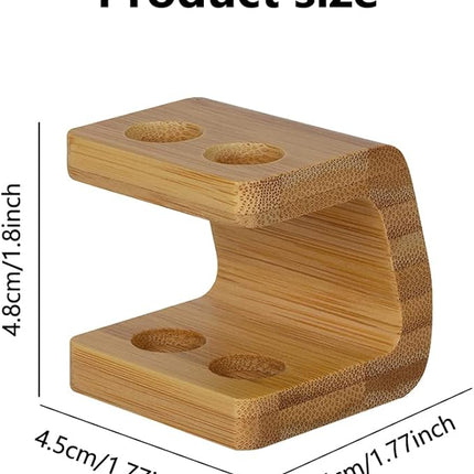 Bamboo Toothbrush Holder Organizer Set of 1 - Keep Bathroom Tidy & Hygienic - Stylish Sustainable Storage Solution