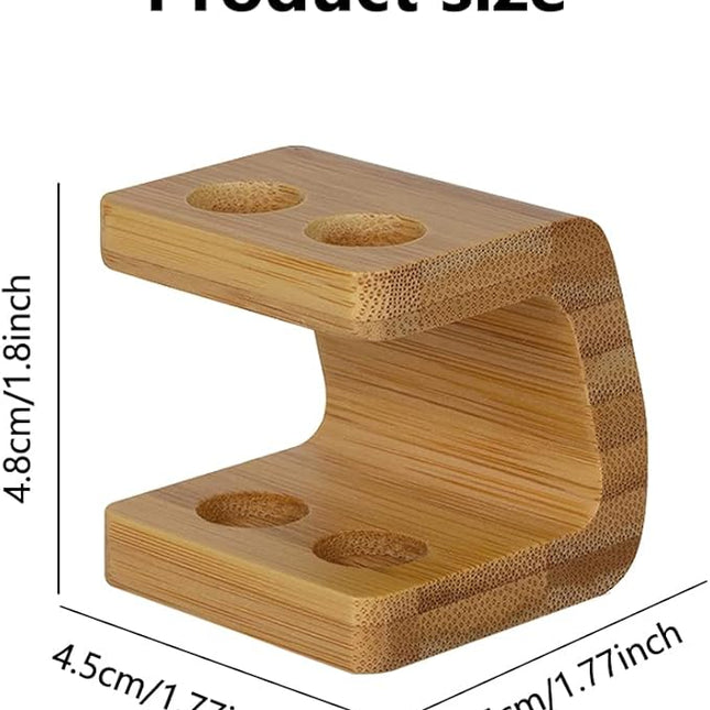 Bamboo Toothbrush Holder Organizer Set of 1 - Keep Bathroom Tidy & Hygienic - Stylish Sustainable Storage Solution